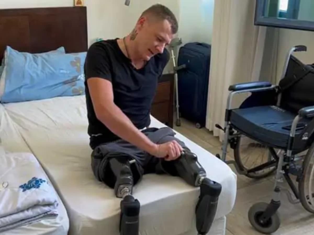 «Спасибо Израилю, но я очень скучаю по Украине». Тяжелораненого бойца ВСУ поставили на ноги в больнице «Левинштайн»