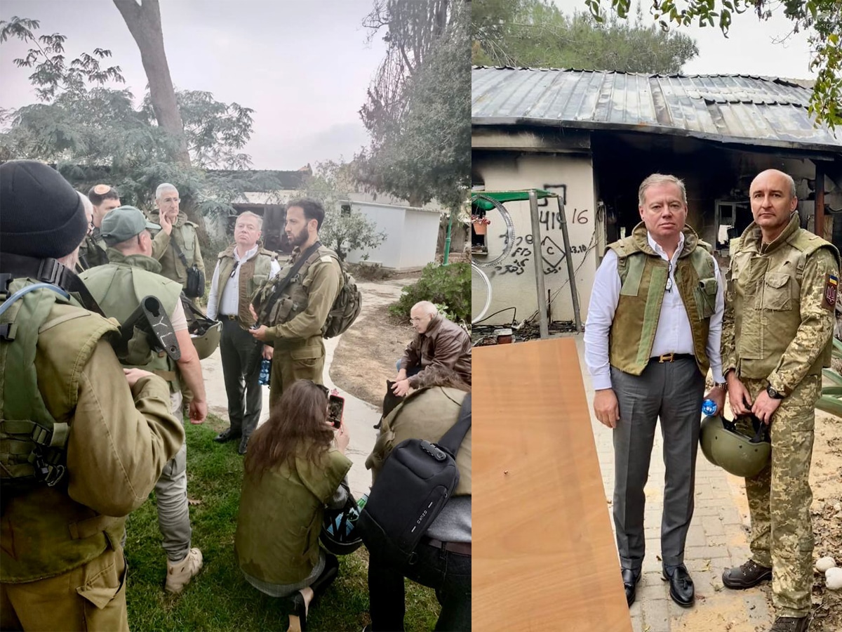 Новости Израиля "Мы молимся, чтобы мир вернулся в дома народа Израиля и Украины" - Посол Украины в Израиле в кибуце Нир-Оз