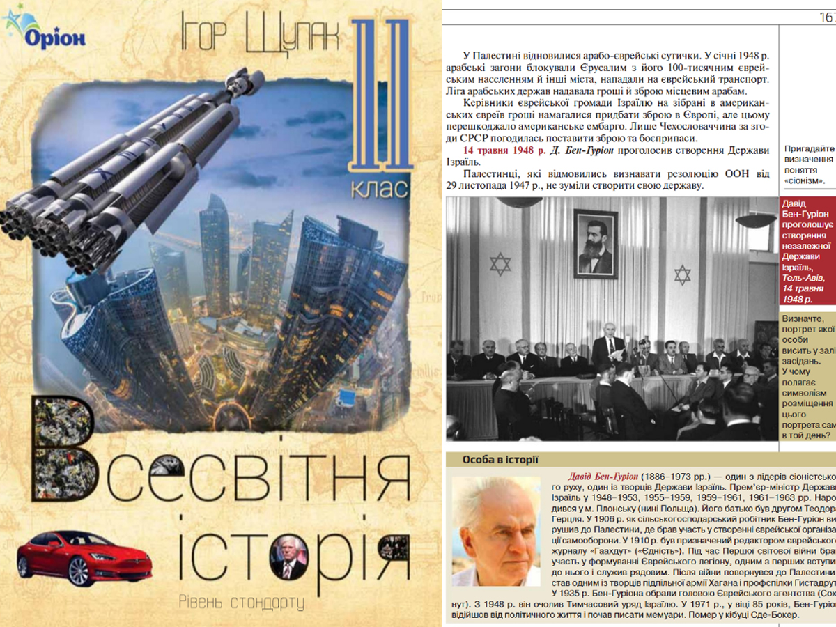 В Украине выпущен самый произраильский в мире учебник по «Всемирной истории» – что о нём известно?