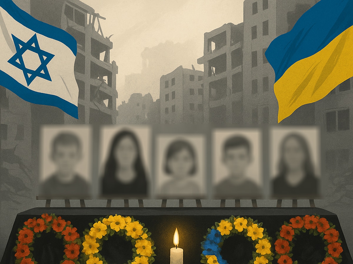 В Израиле в Бат-Яме простились с 5 украинцами, погибшими при ударе Ирана: среди них трое детей НАновости новости Израиля 30 июня 2025