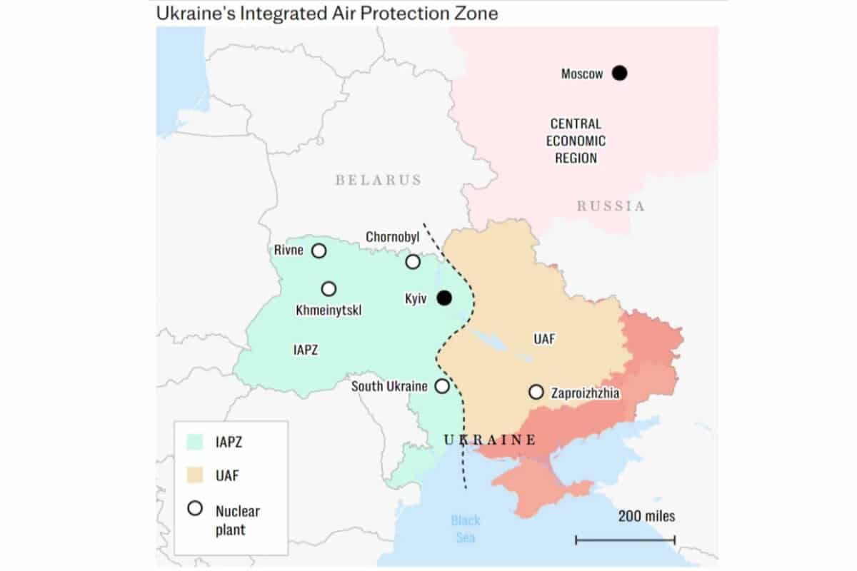Западные чиновники и военные предлагают создать воздушный щит над частью Украины - появилась карта