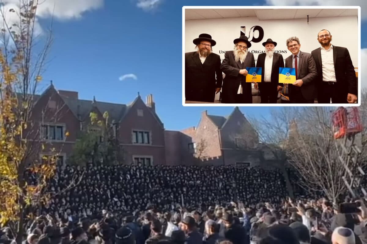 Украинские посланники Хабада в Нью-Йорке: в мировом центре Хабада -“770” в Краун-Хайтс миру напомнили, что Украине всё ещё нужна поддержка