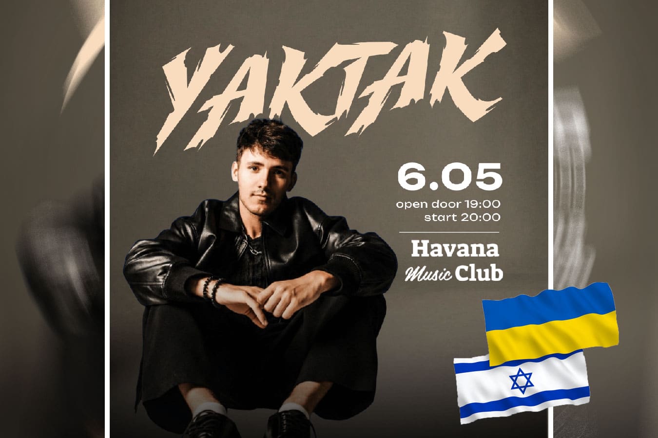 YAKTAK в Тель-Авиве 6 мая 2026: концерт украинского музыканта с поддержкой ВСУ и ЦАХАЛ - Хиты, которые поёт весь зал