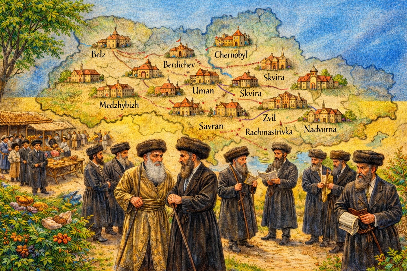Евреи из Украины: Украина как родина хасидизма - 37 главных династий и их украинские корни