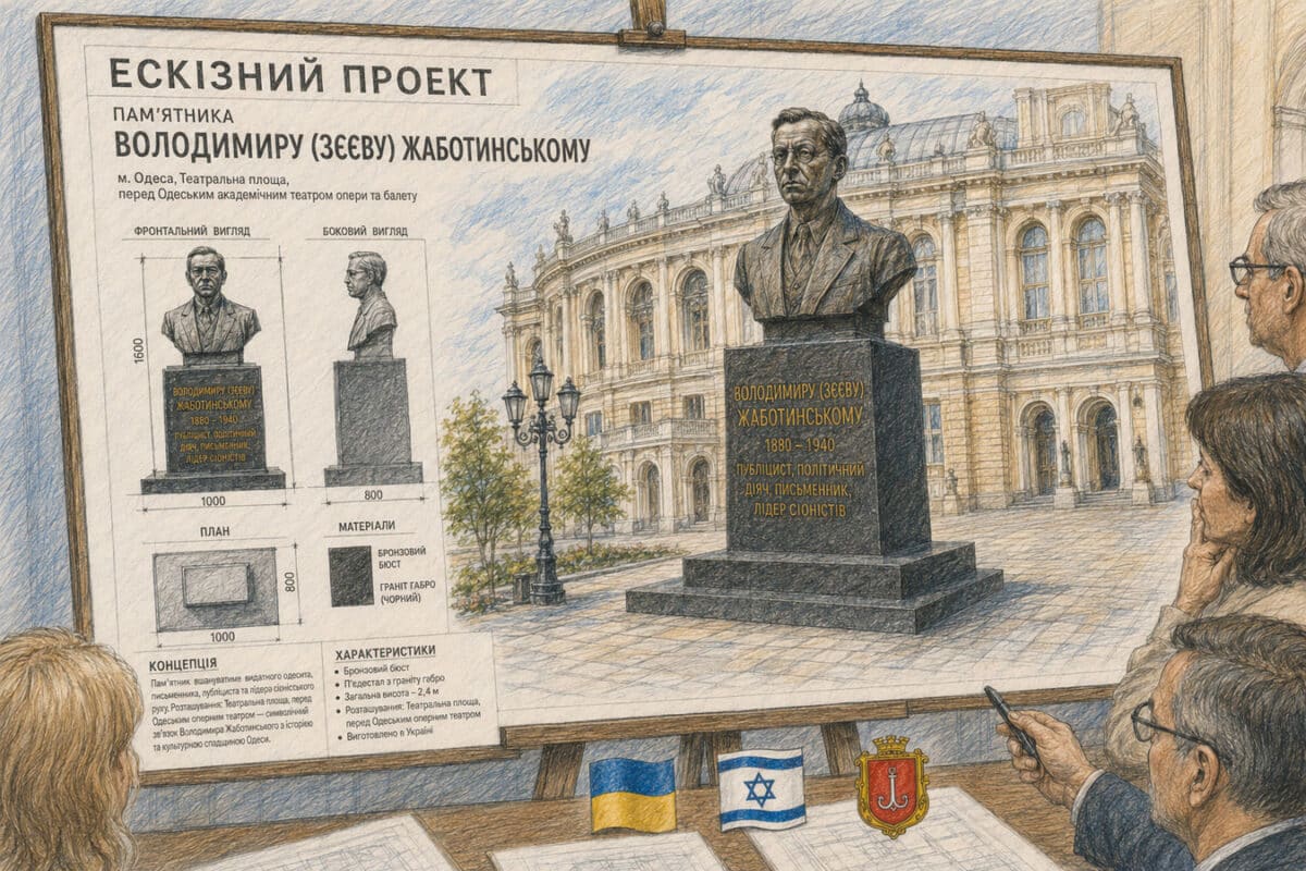 В Одессе появится памятник Владимиру Жаботинскому: комиссия уже приняла решение - новости Израиля
